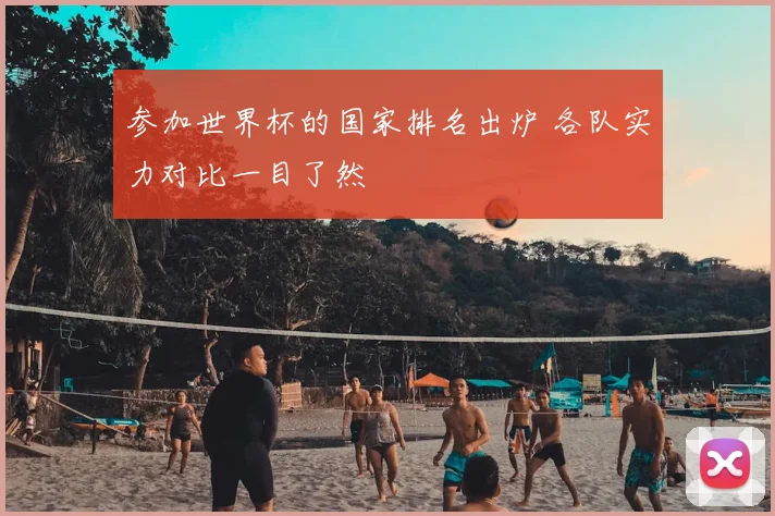 参加世界杯的国家排名出炉 各队实力对比一目了然